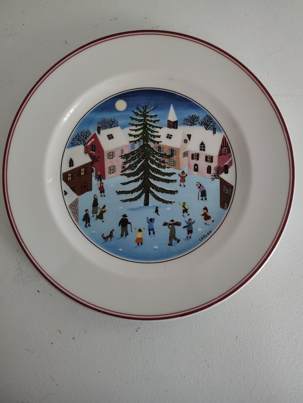 Villeroy & Boch Naif Christmas Laplau 8.5" Plate Vitro Porcelaine Luxembourg